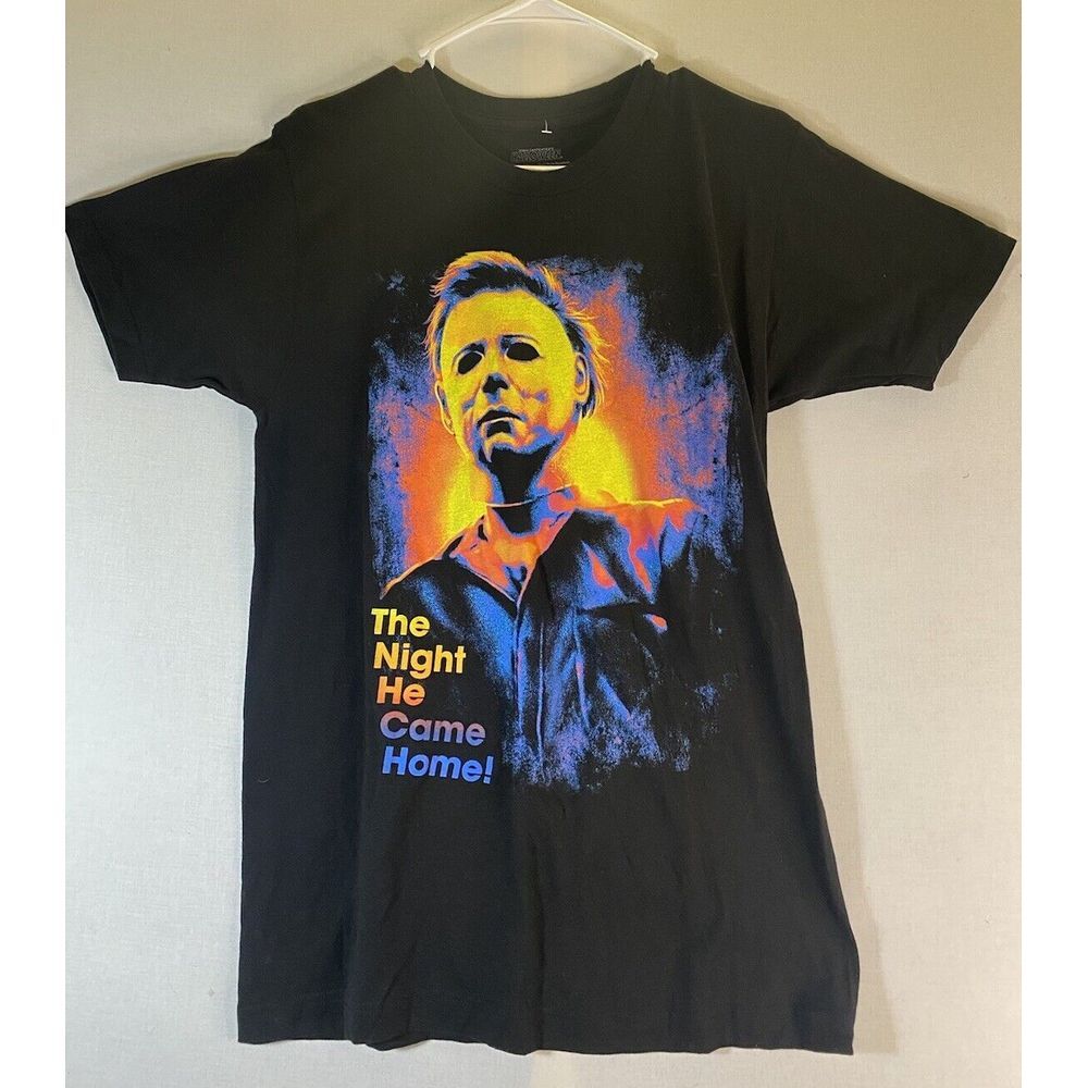 New Halloween Michael Myers The Night He Came Home Black T-Shirt / Size Medium 1
